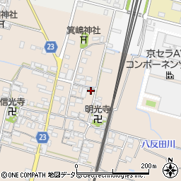 滋賀県高島市安曇川町三尾里581周辺の地図