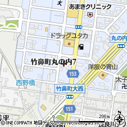 岐阜県羽島市竹鼻町丸の内7丁目16周辺の地図