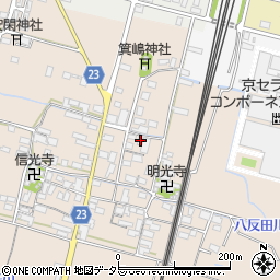 滋賀県高島市安曇川町三尾里580周辺の地図