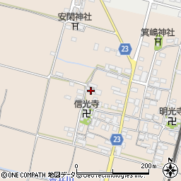 滋賀県高島市安曇川町三尾里412周辺の地図