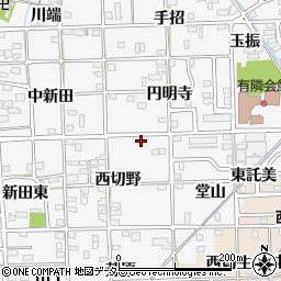 愛知県一宮市時之島西切野13周辺の地図