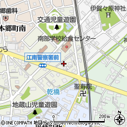 愛知県江南市木賀町大門140周辺の地図
