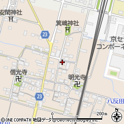 滋賀県高島市安曇川町三尾里579周辺の地図