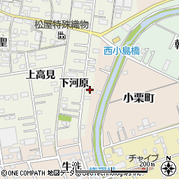 愛知県一宮市今伊勢町馬寄下河原33周辺の地図