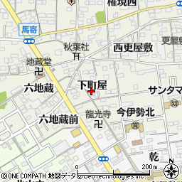 愛知県一宮市今伊勢町馬寄（下町屋）周辺の地図