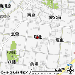 愛知県一宮市時之島（塚北）周辺の地図