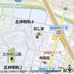 愛知県一宮市北神明町3丁目68-6周辺の地図