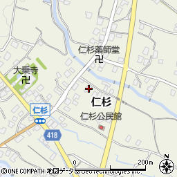 静岡県御殿場市仁杉687周辺の地図