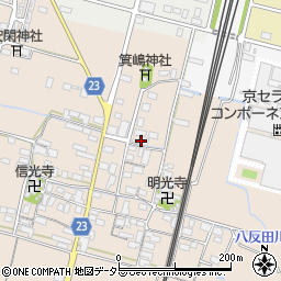 滋賀県高島市安曇川町三尾里577周辺の地図