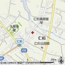 静岡県御殿場市仁杉688-1周辺の地図