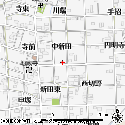 愛知県一宮市時之島中新田36周辺の地図