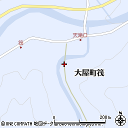 兵庫県養父市大屋町筏1185周辺の地図