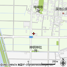 岐阜県大垣市深池町499-1周辺の地図