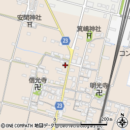 滋賀県高島市安曇川町三尾里407周辺の地図