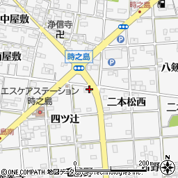 愛知県一宮市時之島四ツ辻58周辺の地図