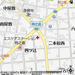 愛知県一宮市時之島四ツ辻56周辺の地図