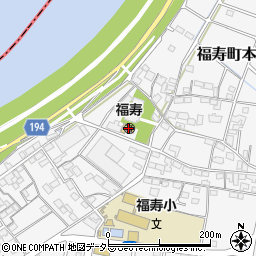 福寿保育園周辺の地図