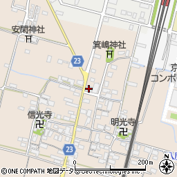 滋賀県高島市安曇川町三尾里551周辺の地図