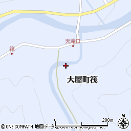 兵庫県養父市大屋町筏1169周辺の地図