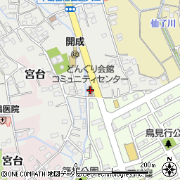 開成町南部コミュニティセンター周辺の地図
