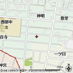 愛知県江南市上奈良町神明251周辺の地図