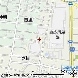 森永乳業株式会社　中京工場森和寮周辺の地図
