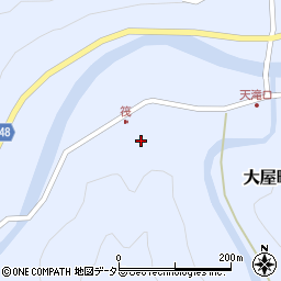 兵庫県養父市大屋町筏356周辺の地図