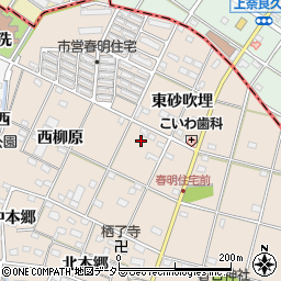 愛知県一宮市春明東柳原3周辺の地図