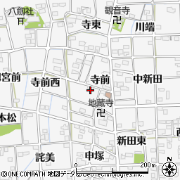 愛知県一宮市時之島寺前周辺の地図