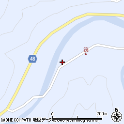 兵庫県養父市大屋町筏237周辺の地図