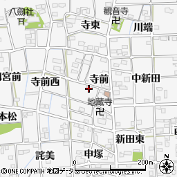 愛知県一宮市時之島（寺前）周辺の地図