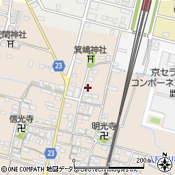 滋賀県高島市安曇川町三尾里575周辺の地図