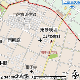 愛知県一宮市春明東柳原25周辺の地図