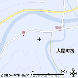 兵庫県養父市大屋町筏413周辺の地図