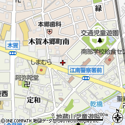 愛知県江南市木賀本郷町南143周辺の地図