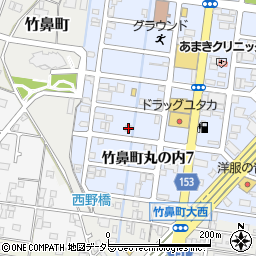 岐阜県羽島市竹鼻町丸の内7丁目56周辺の地図