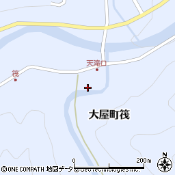 兵庫県養父市大屋町筏439周辺の地図