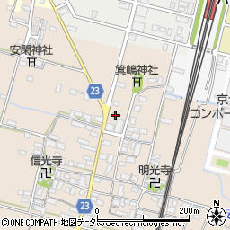 滋賀県高島市安曇川町三尾里553周辺の地図
