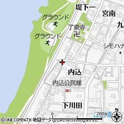 愛知県一宮市奥町堤下一101周辺の地図