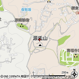 源氏山公園トイレ１周辺の地図