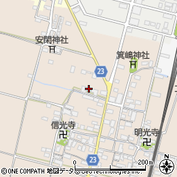 滋賀県高島市安曇川町三尾里401周辺の地図