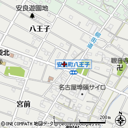 愛知県江南市安良町八王子228周辺の地図