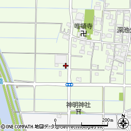 岐阜県大垣市深池町413-2周辺の地図