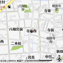 愛知県一宮市時之島寺前西周辺の地図