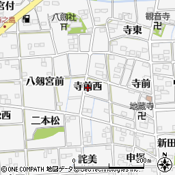 愛知県一宮市時之島（寺前西）周辺の地図
