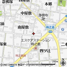 愛知県一宮市時之島上屋敷43周辺の地図