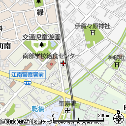 愛知県江南市木賀町大門55周辺の地図