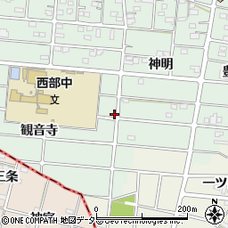 愛知県江南市上奈良町観音寺73周辺の地図
