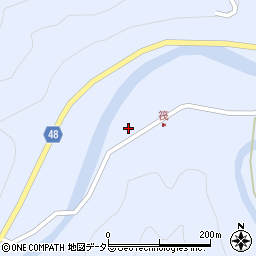 兵庫県養父市大屋町筏246周辺の地図