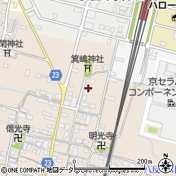 滋賀県高島市安曇川町三尾里573周辺の地図
